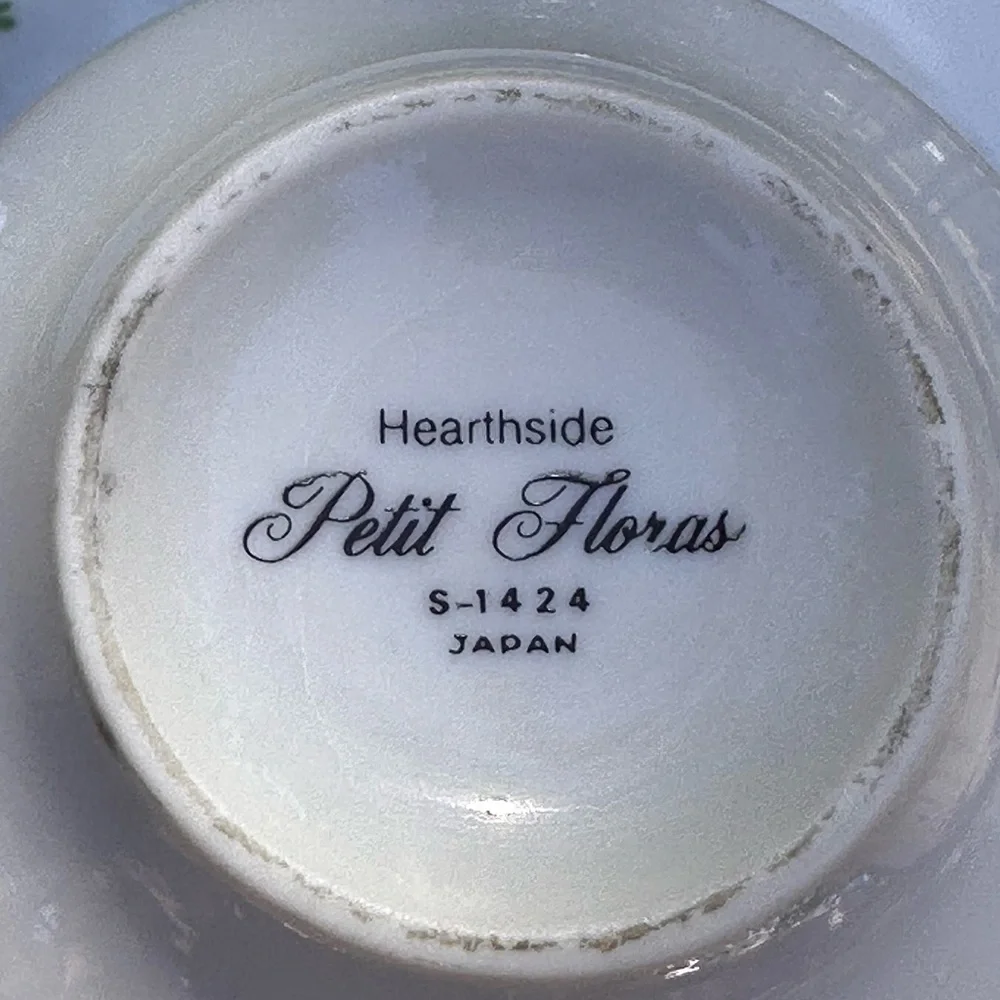 Hearthside Petit Floras Vintage S-1424 Japan Tea Cup and Plate